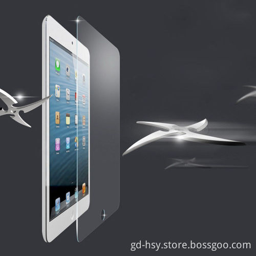 HUYSHE display accessories custom tablet tempered glass screen protector for ipad air